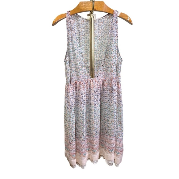 Anthropologie Maeve Violetta Sheer Floral Sleeveless Summer Dress - Picture 4 of 16